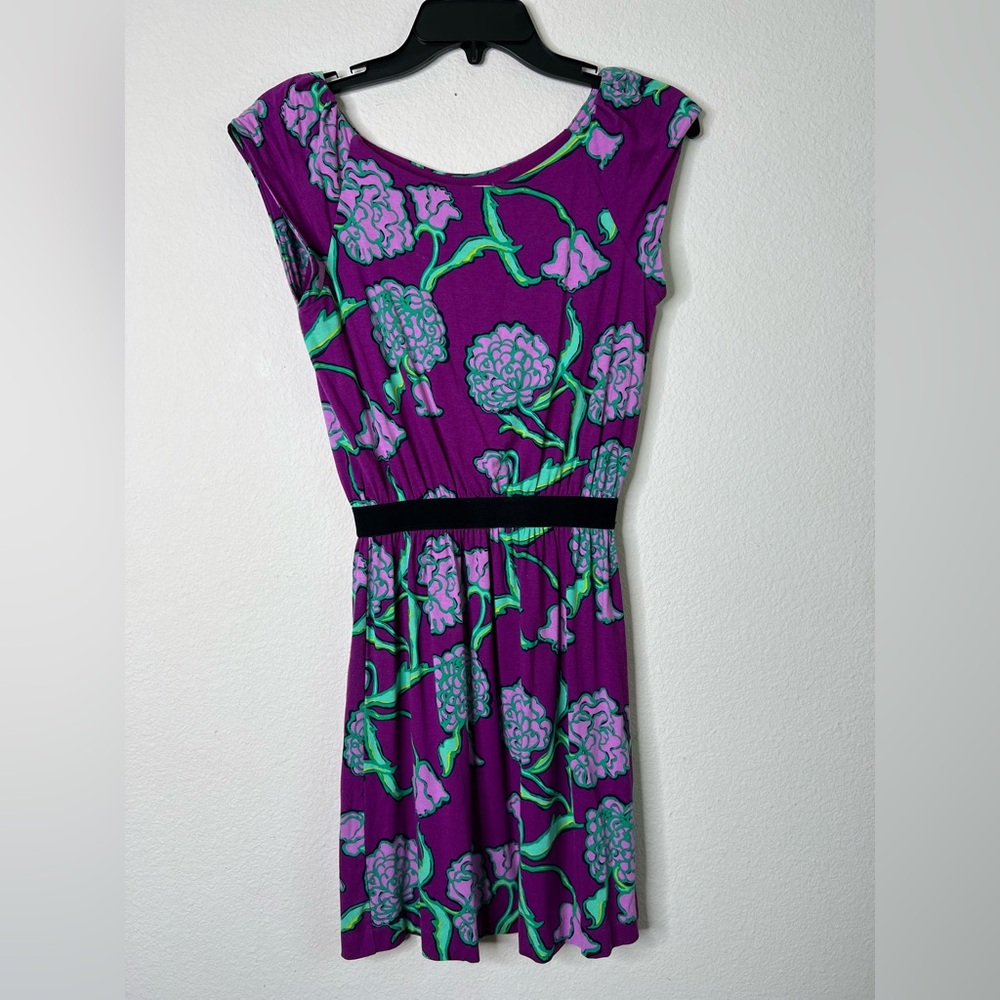 LILLY PULITZER Women’s Hollyhock Posie Laney Purple Dress XS - Picture 3 of 9